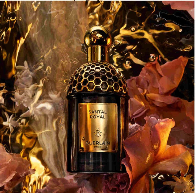 Guerlain Absolus Allegoria Santal Royal EDP 125 ML in lifestyle – luxury perfume set for women