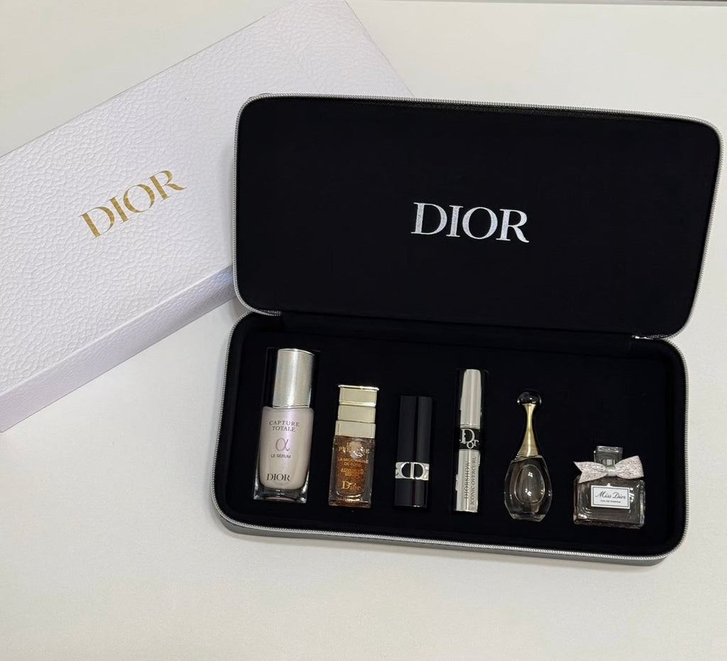 Dior Set Capture total serum+Lipstick+La micro Serum +Iconic Overcurl +Jadore EDP+ Miss Dior EDP