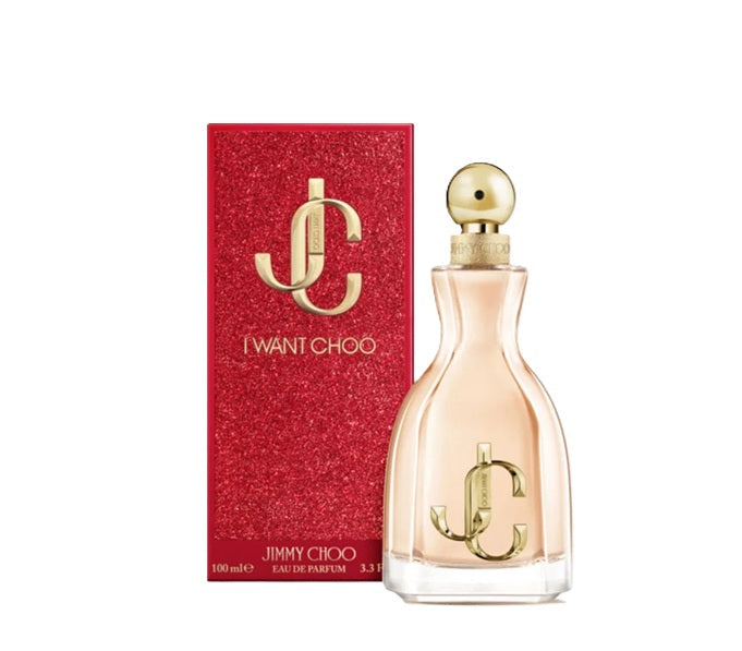 Jimmy Choo I Want Choo EDP 100 ML with its package – niche perfume for women