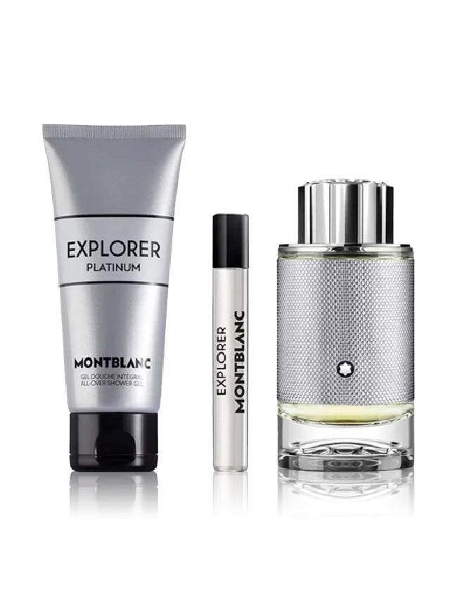 Mont Blanc Explorer Platinum Gift Set–niche perfume for men