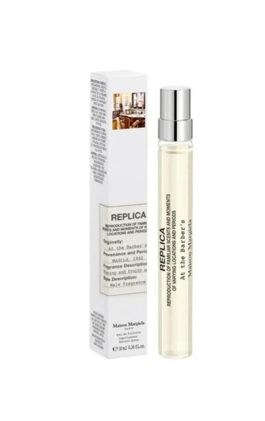 Maison Margiela Replica At The Barber’s EDP 10ml with its package – niche perfume for men