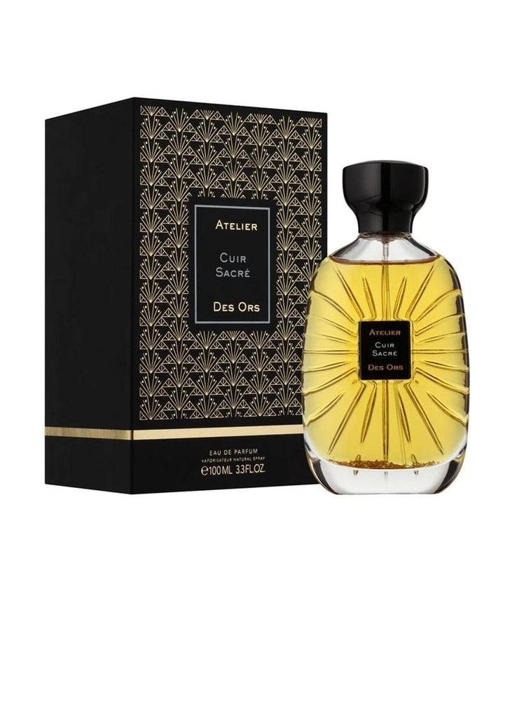 Atelier Des Ors Cuir Sacré Edp 100Ml with its package – luxury perfume set for men