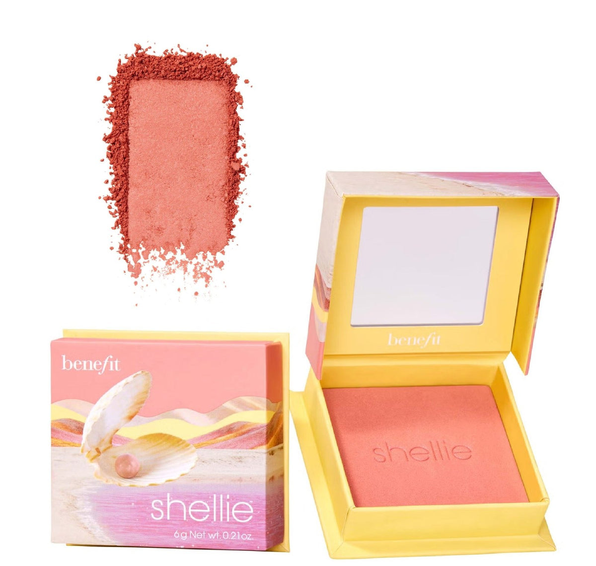 Benefit Shellie Warm Seashell Pink Blush 6g – Perfume Dubai