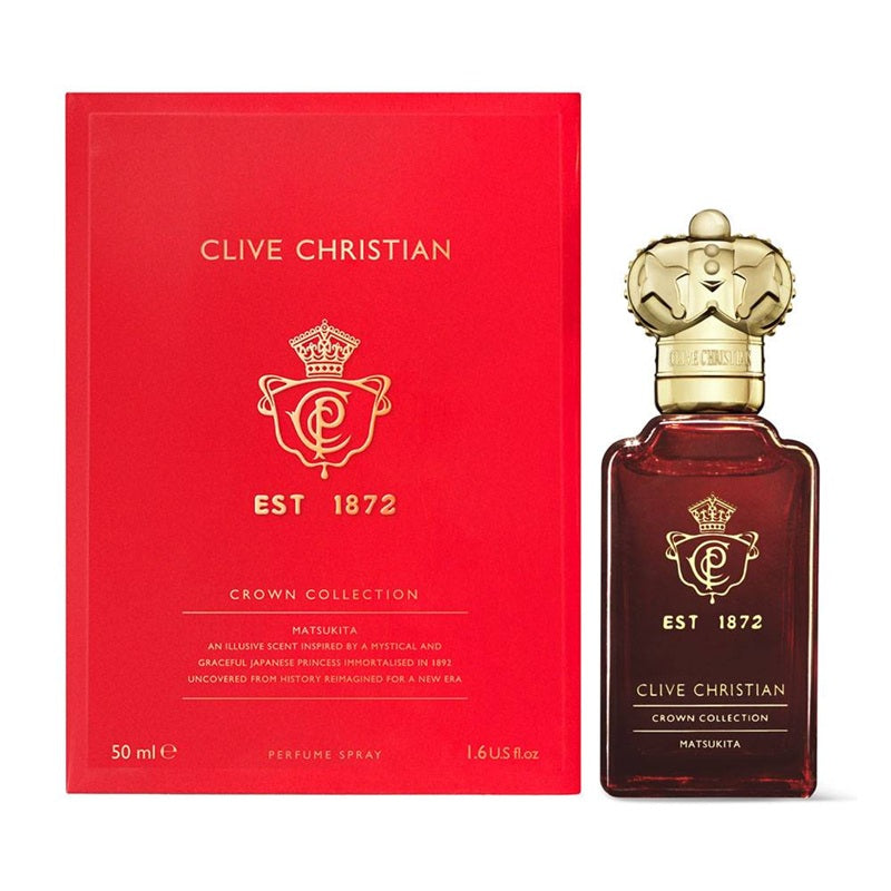 Clive Christian Crown Collection Matsukita Perfume Spray 50?ml with its package – luxury perfume set for unisex