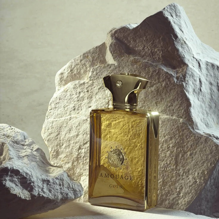 Amouage Gold Man EDP 100 ML in lifestyle – niche perfume for men