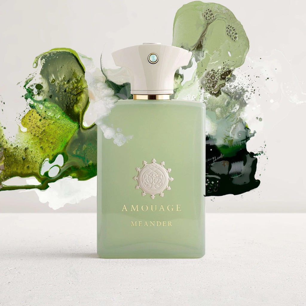 Amouage Meander Man EDP 100 ML in lifestyle – niche perfume for men