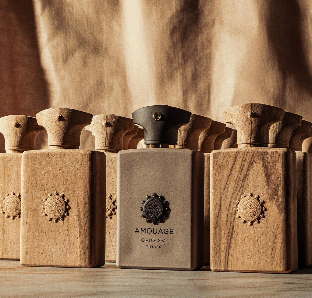 Amouage Opus XVI Timber EDP 100ml in lifestyle – niche perfume for unisex