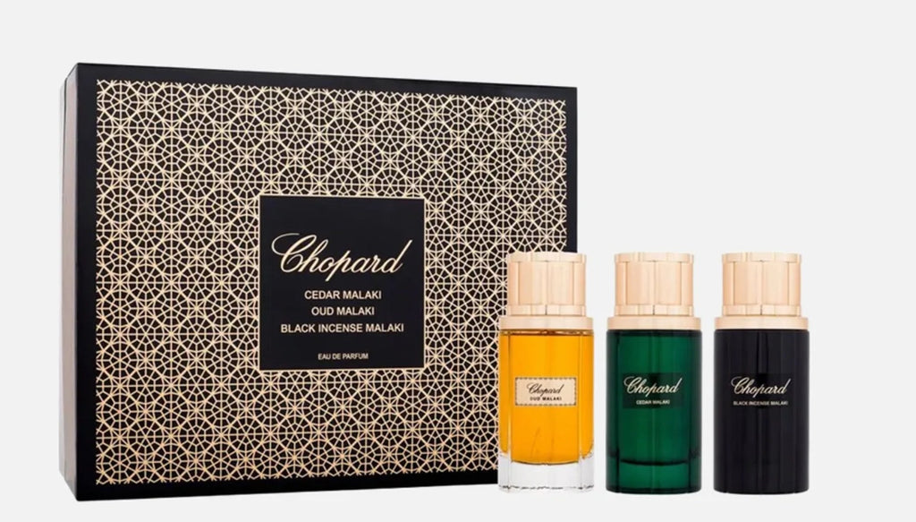 Chopard Malaki Gift Set with its package–niche perfume for men