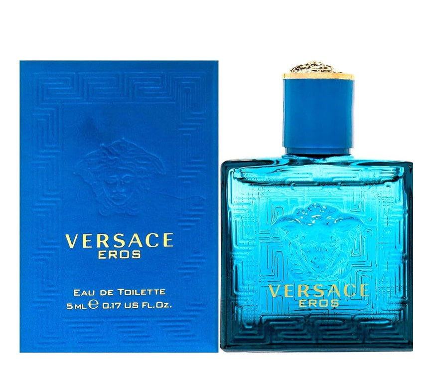 Versace Eros EDT 5ml with its package – luxury perfume for men