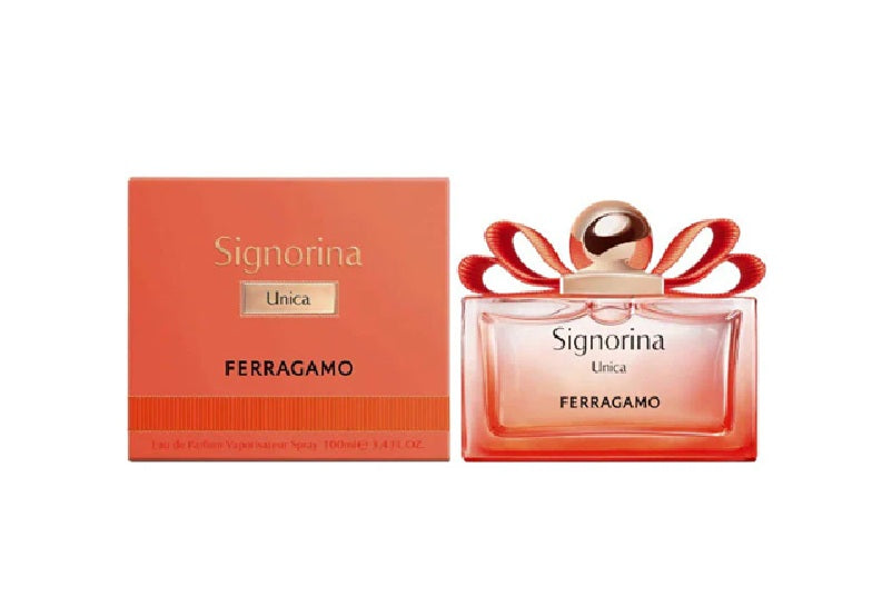 Salvatore Ferragamo Signorina Unica EDP 100 ML with its package – niche perfume for women