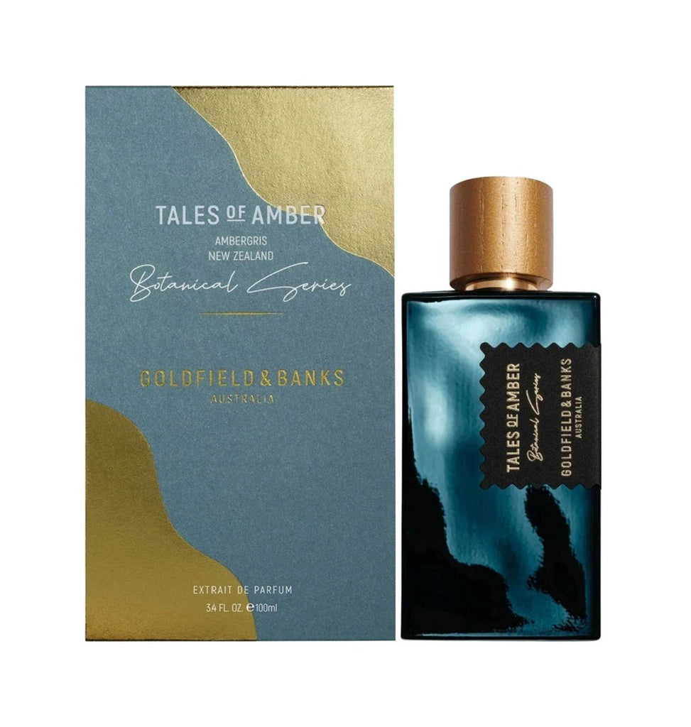 Goldfield & Banks Tales of Amber 100?ml with its package – luxury perfume set for unisex