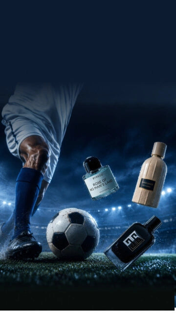 Shop men's niche perfumes in UAE — Byredo Rose of No Man's Land, Amouage Outlander and Givenchy Gentleman at Perfume Dubai
